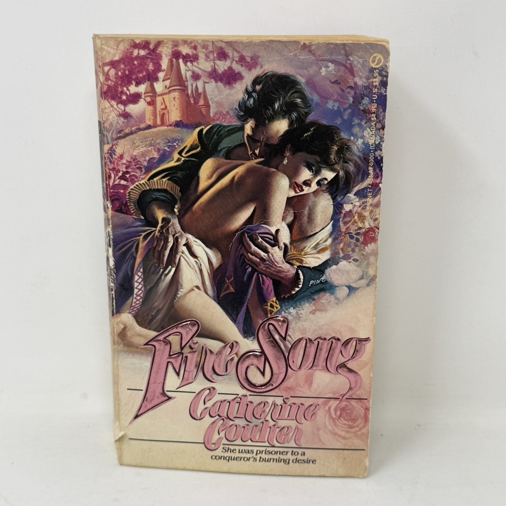 FIRE SONG by Catherine Coulter Clutch Cover Historical Romance
